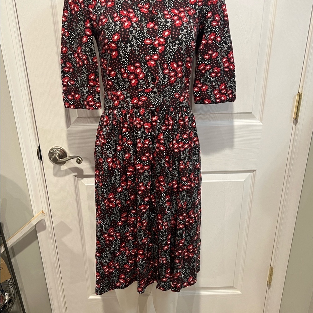 Circus floral button down cotton fit and flare dress size UK 8 NWT - Picture 4 of 11